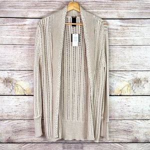 New Magaschoni Tan Open Front  Cardigan